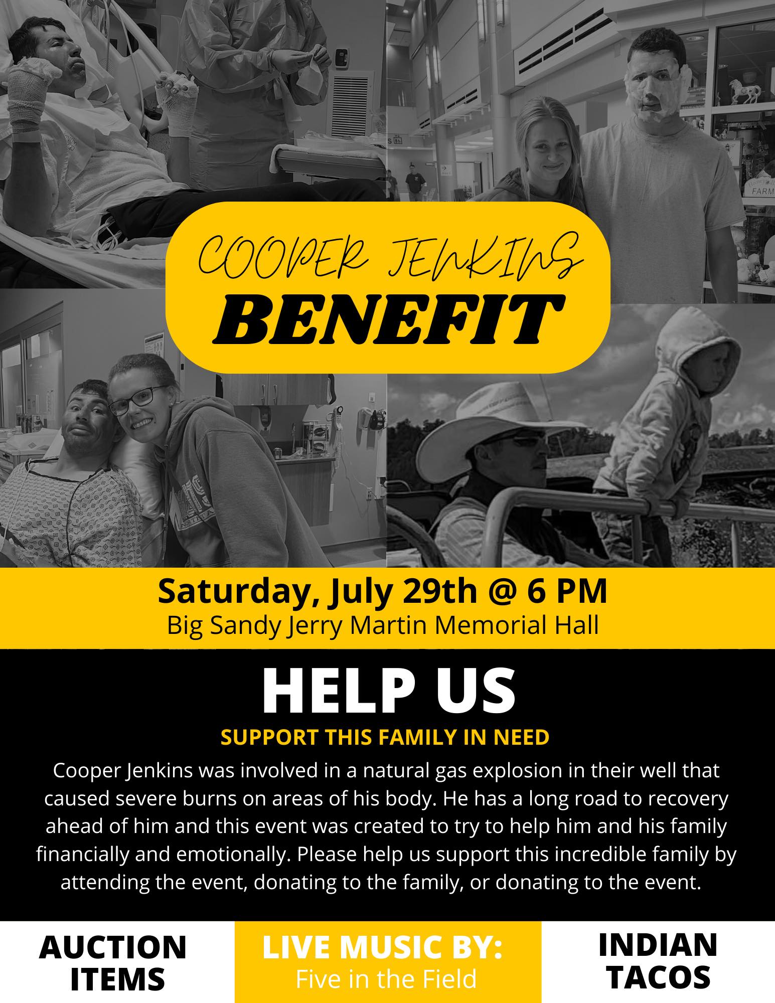 Cooper Jenkins Benefit Flyer