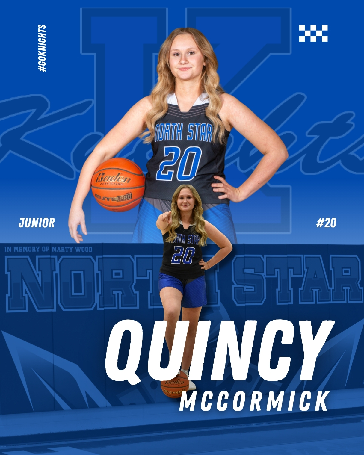 Knights Player Feature Sports Graphic Design by Elevate Montana Marketing